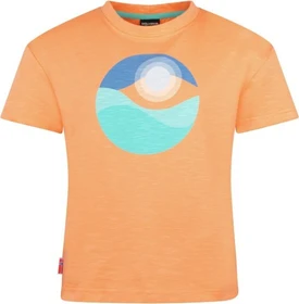 Trollkids Girls Halsafjord Funktionsshirt kurzarm coral haze/cornflower (Junior)