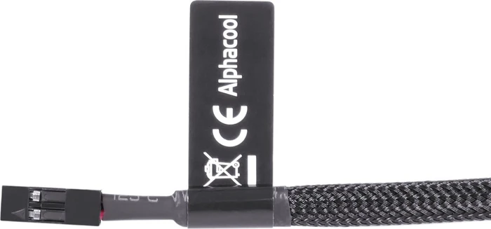 Alphacool Temperatursensor Square Acetal, schwarz, G1/4"