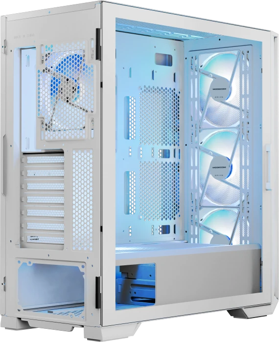 Modecom Horizon ARGB Flow White, Glasfenster