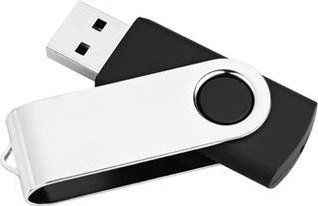 MediaRange USB Flexi-Drive ohne Logo 16GB schwarz/silber, USB-A, USB 2.0