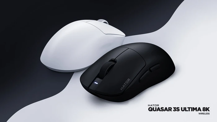 Hator Quasar 3S Ultima 8K Wireless Gaming Mouse schwarz, USB/Bluetooth