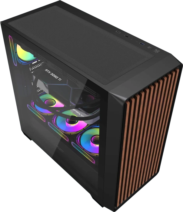 DarkFlash DS900WD Black, Glasfenster