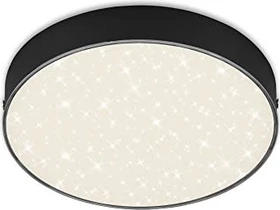 Briloner Flame Star Sternenhimmel LED Deckenleuchte 16W 21.2cm schwarz