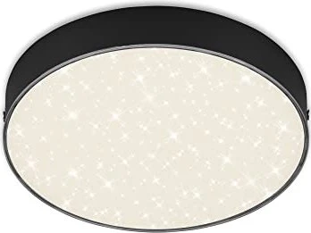 Briloner Flame Star Sternenhimmel LED Deckenleuchte 16W 21.2cm schwarz