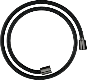 Hansgrohe AXOR ShowerSolutions Textilbrauseschlauch 1.25m mit konischer und zylindrischer Mutter polished black chrome