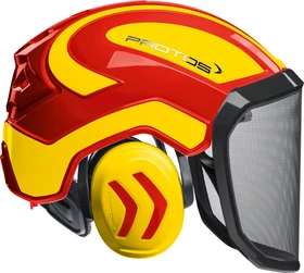 Protos Integral Forest Schutzhelm rot/schwarz