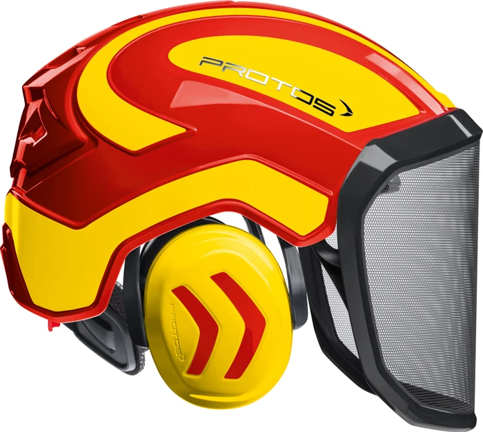 Protos Integral Forest Schutzhelm rot/schwarz