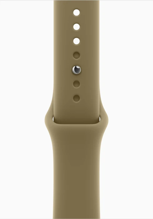 Apple Watch Series 12 (GPS) 46mm Aluminium dunkelbronze mit Sportarmband S/M oliv