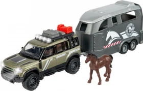 Majorette Land Rover mit Pferdeanhänger