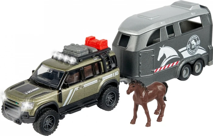 Majorette Land Rover mit Pferdeanhänger