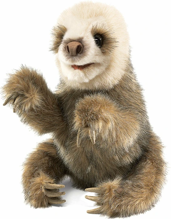 Folkmanis Handpuppe Baby Faultier
