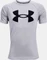 Under Armour Tech Big Logo Funktionsshirt kurzarm mod gray light heather/black (Junior) Vorschaubild