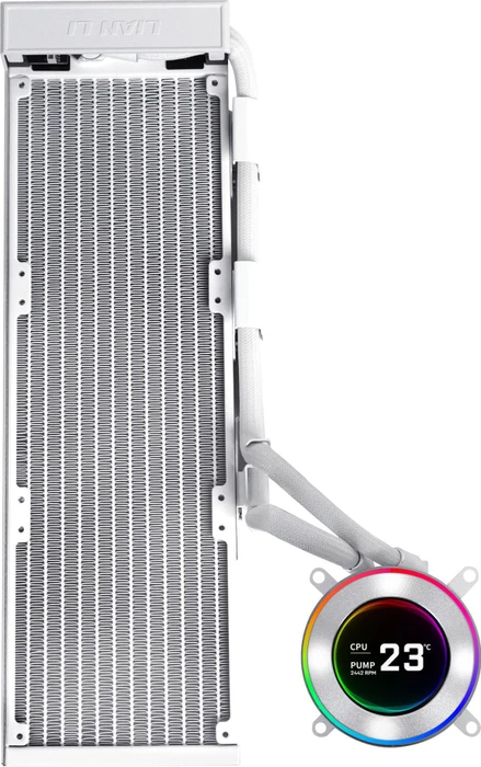 Lian Li HydroShift II LCD-C 360N Fanless, weiß
