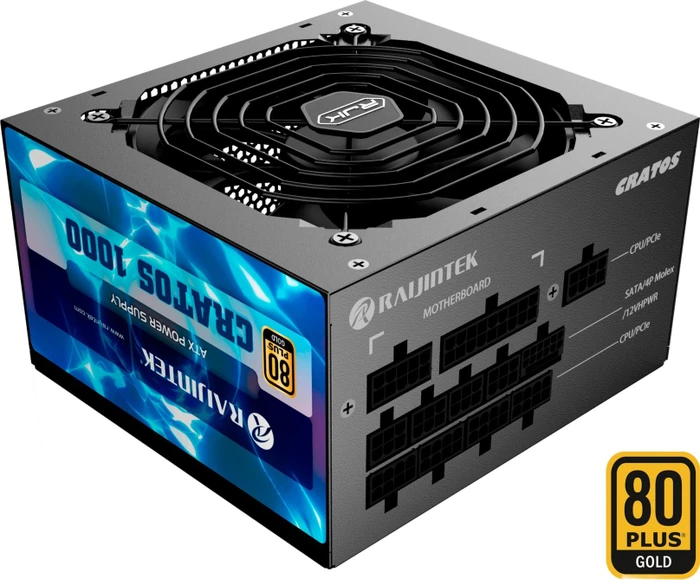 Raijintek CRATOS 1000 BLACK 1000W, ATX 3.1