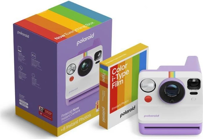 Polaroid Now Generation 3 purple Everything Box