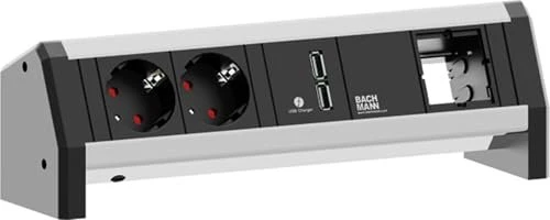 Bachmann Desk 1, 2-fach, 2x USB, 1x Custom