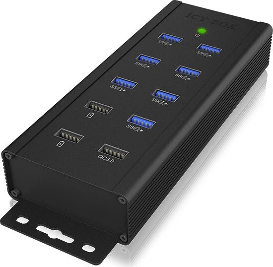 RaidSonic Icy Box IB-HUB1703-QC3 USB-Hub, 7x USB-A 3.0, USB-B 3.0 [Buchse]