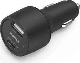 Hama Kfz-Ladegerät USB-A/USB-C 30W schwarz