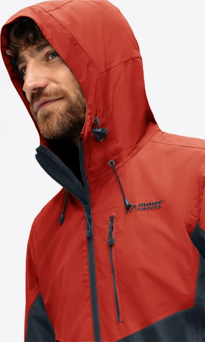 Maier Sports Schlufterkopf Funktionsjacke paprika flame/ombre blue (Herren)
