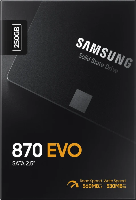 Samsung SSD 870 EVO 250GB, 2.5" / SATA 6Gb/s