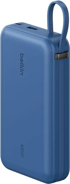 Belkin UltraCharge Powerbank mit integriertem Kabel (36 cm) 20K blau