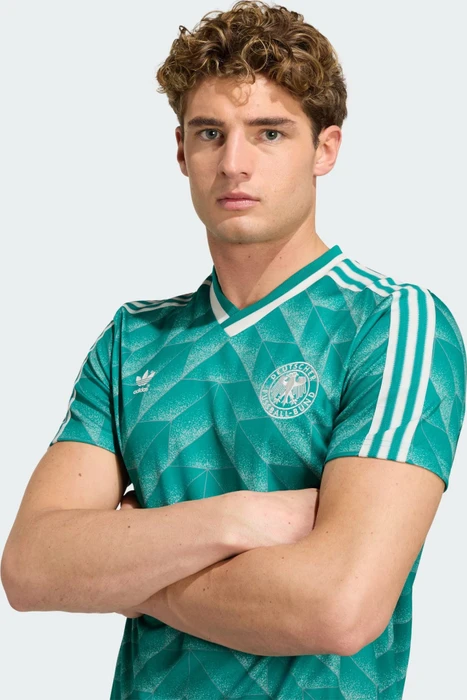 adidas Deutschland 1990 Auswärtstrikot kurzarm power green (Herren)