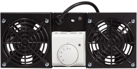 LogiLink Lüftermodul für Canovate Wandschränke, 2 Lüfter, schwarz