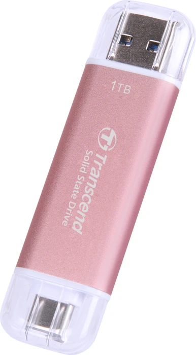 Transcend ESD310P 1TB Pink, USB-A + USB-C, USB 3.2 Gen 2×1
