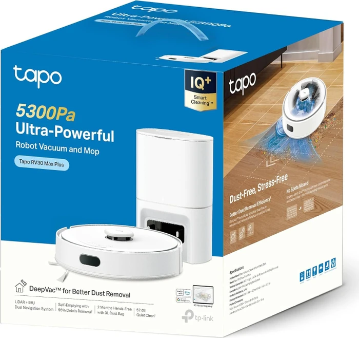 TP-Link Tapo RV30 Max Plus White Saug-/Wischroboter weiß inkl. Absaugstation