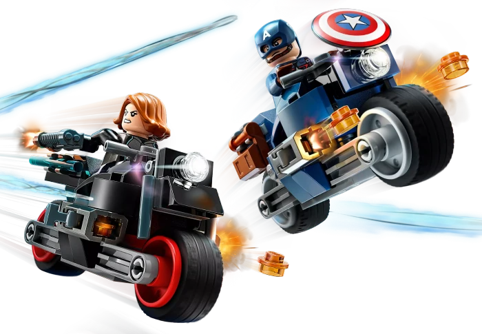 LEGO Marvel Super Heroes Spielset - Black Widows & Captain Americas Motorräder