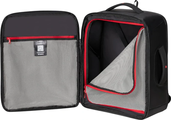 Samsonite Paradiver Light, Underseat Backpack M, Untersitz Handgepäck, Kabinentasche, Flugzeug Rucksack, 45cm, 33l, schwarz