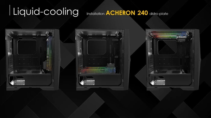 Raijintek Silenos MS, schwarz, Glasfenster