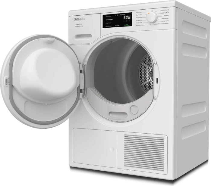 Miele T1 Excellence TEB645WP EcoSpeed & 8kg Wärmepumpentrockner lotosweiß
