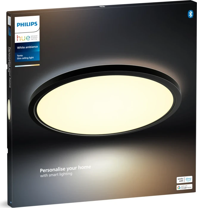 Philips Hue White Ambiance Tento LED-Panel rund 54.2cm schwarz