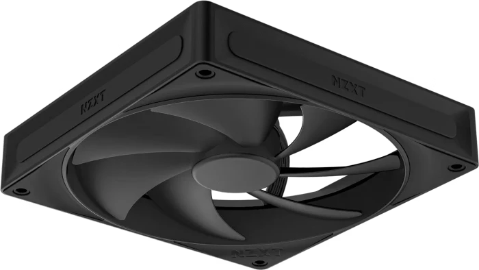 NZXT F Series F140P (2024), Matte Black, schwarz, 140mm