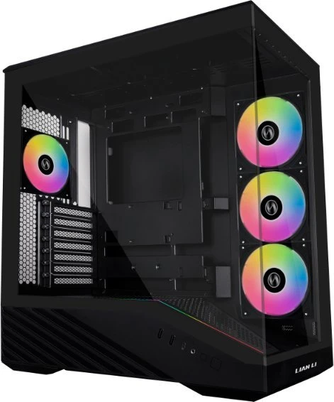 Lian Li Vector V100, schwarz, Glasfenster