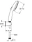 Grohe Tempesta 110 Wandhalterset 3 Strahlarten chrom Vorschaubild