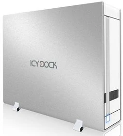 Icy Dock MB559U3S-1S silber, USB-B 3.0/eSATA