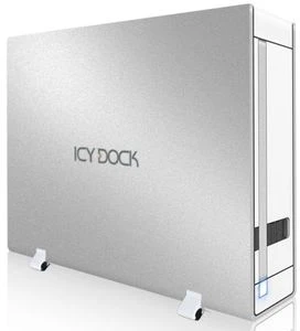 Icy Dock MB559U3S-1S silber, USB-B 3.0/eSATA