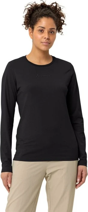 Vaude Logo Shirt langarm schwarz (Damen)