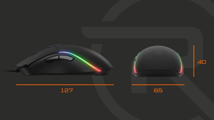 Rapture Venom V2 Gaming Maus Stealth schwarz, USB
