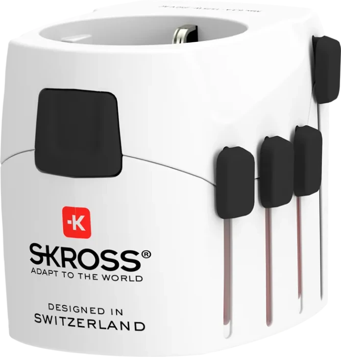 Skross World Travel Adapter MUV USB AC30PD, 1x USB-A, 1x USB-C, weiß
