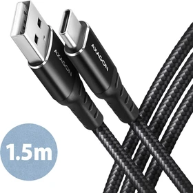 Axagon USB Adapterkabel, HQ, USB 2.0, 480Mb/s, USB-A 2.0 [Stecker] auf USB-C [Stecker], Adapterkabel, 1.5m