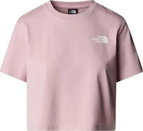 The North Face Simple Dome Crop T-Shirt kurzarm metal pink (Damen)