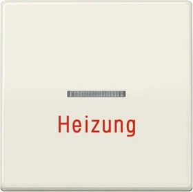 Jung Serie AS Wippe Thermoplast mit Aufschrift "Heizung", weiß