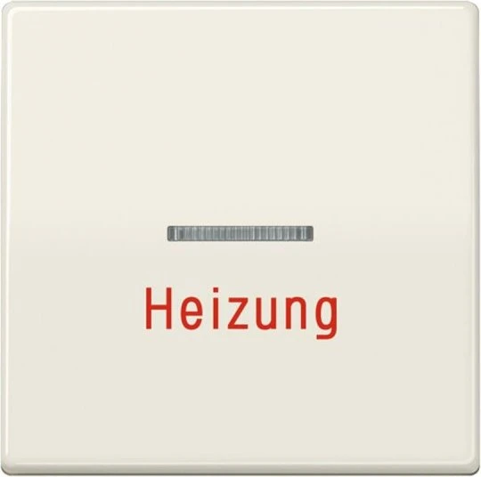Jung Serie AS Wippe Thermoplast mit Aufschrift "Heizung", weiß