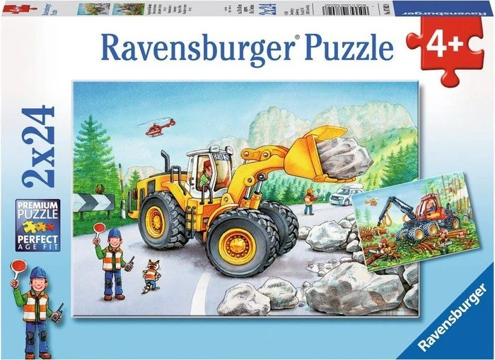 Ravensburger Puzzle Bagger und Waldtraktor