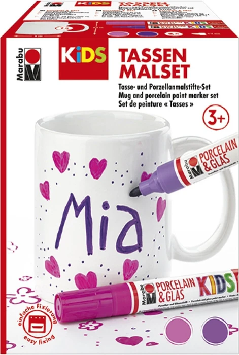 Marabu Kids Porzellan & Glas Farben Tassen-Set Tim