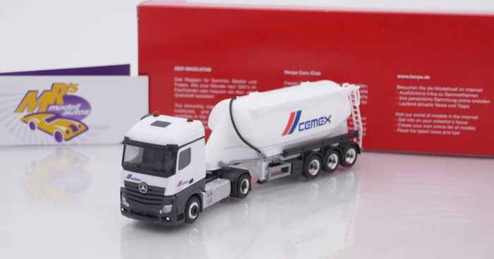 Herpa Mercedes-Benz Actros Streamspace Eutersilo-Sattelzug Cemex