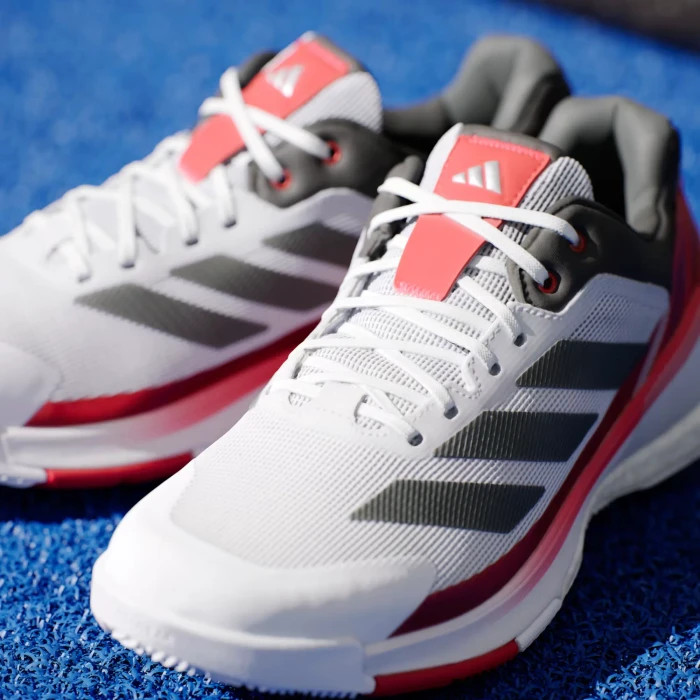 adidas Crazyquick Boost Padel cloud white/core black/lucid red (Herren)